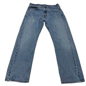 Levis Jeans Mens 32 x 29 Blue 505 Denim Jeans Straight Fit Casual